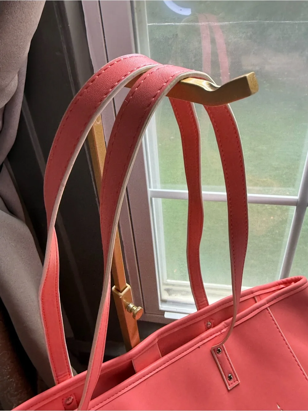 NWOT Vera Bradley Coral Pink Studded Tote